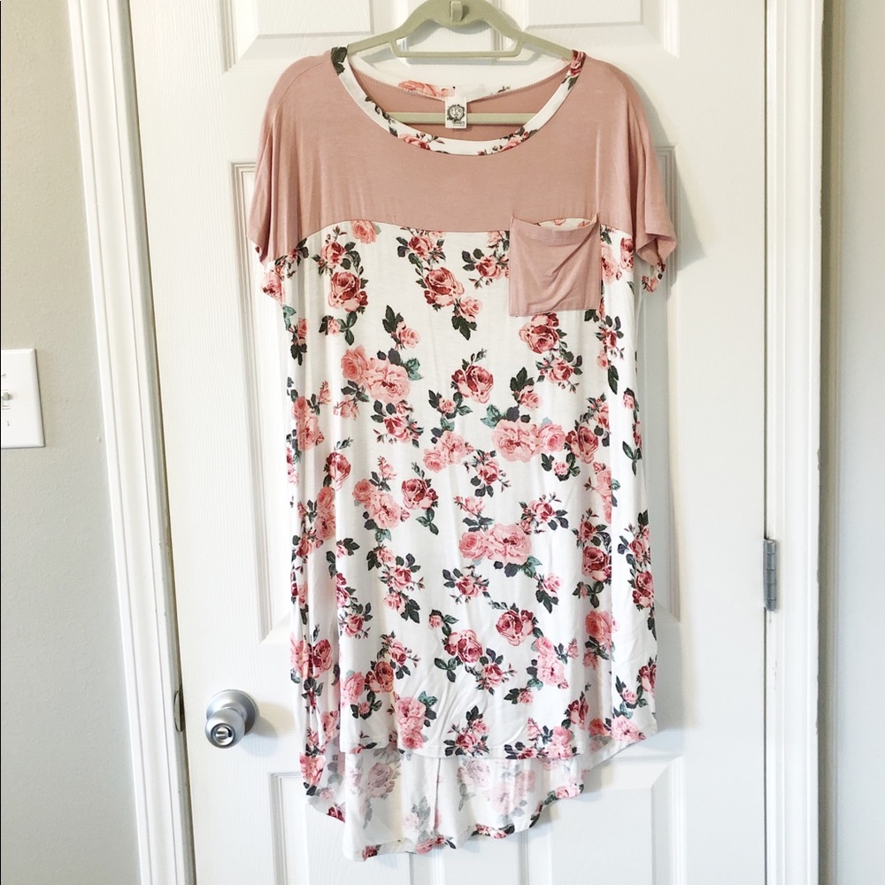 Pink Floral Dress
